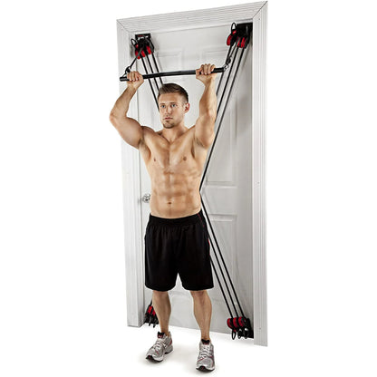 Full Body Workout Home Fitness System with DVD, Workout Chart, and Straight Bar